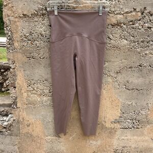 Spanx Booty Boost Active 7/8 Leggings Beige Brown High Rise Medium Slimming